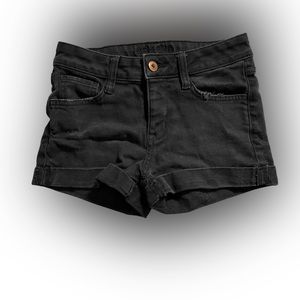 Black Jean Shorts